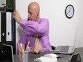 Businessman Use Smart Phone Live App Connecting by Hands-Free with Partner 4k or 4k+ Resolution