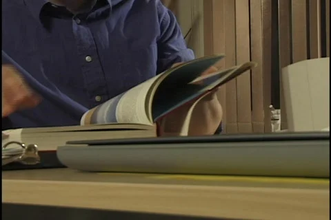Businessman Uses Scanner Stock Footage 296955