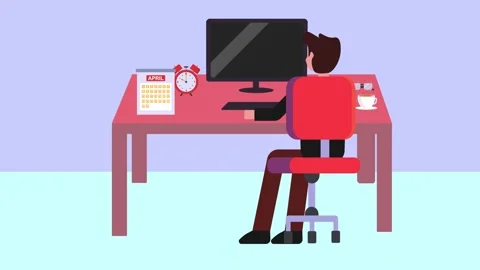 Businessman using a computer to filling the tax return Stock Footage 140804071