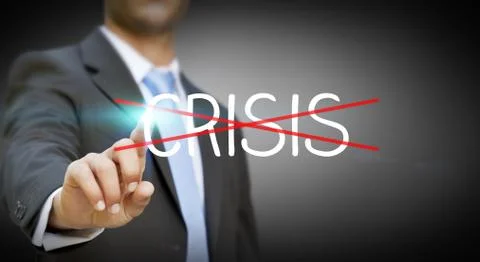 Businessman using digital interface Stock Illustration