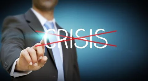 Businessman using digital interface Stock Illustration