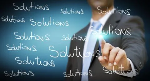 Businessman using digital interface 스톡 일러스트