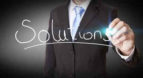 Businessman using digital interface Stock Illustration