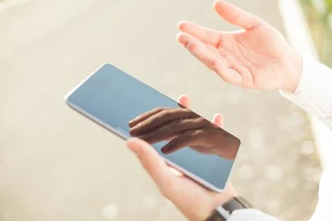Businessman using digital tablet - Close up Stock Photos