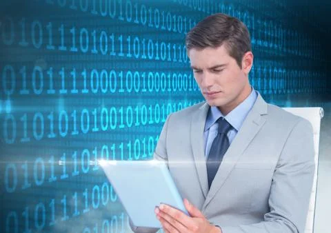 Businessman using digital tablet 스톡 사진