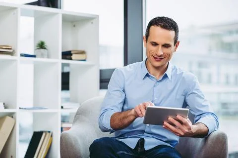 Businessman using Stock Photos