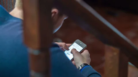 Businessman Using Smart Phone Stock Footage 32756927