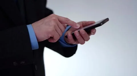 Businessman using smartphone Video stock 60692080