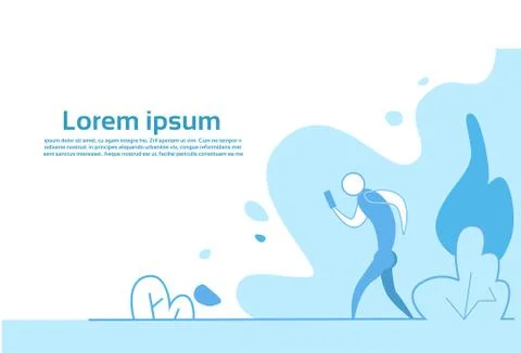 Businessman using smartphone mobile application working process concept business 스톡 일러스트