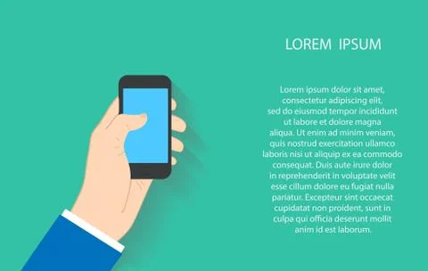 Businessman using smartphone. Vector illustration EPS10 Stock Illustration