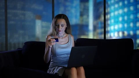 Businessman using tablet computer online shopping working from home Stock Footage 95150021