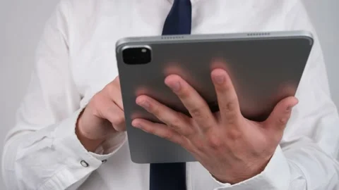Businessman using tablet Stock Footage 236193242