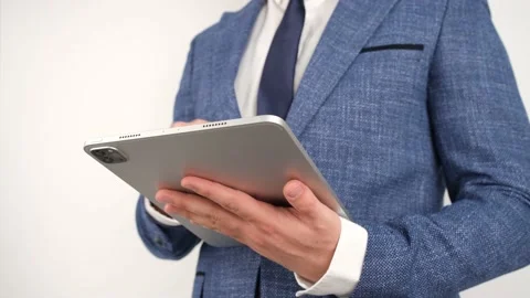 Businessman using tablet Stock Footage 236195702