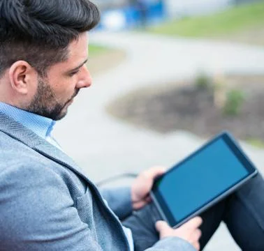 Businessman Using Tablet PC 写真素材