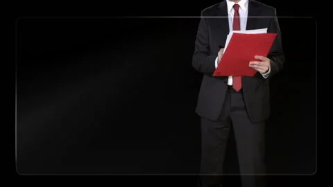 Businessman using touch screen  Stock-Footage 210216875