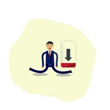 Businessman Vector Illustration. Stock Illustration