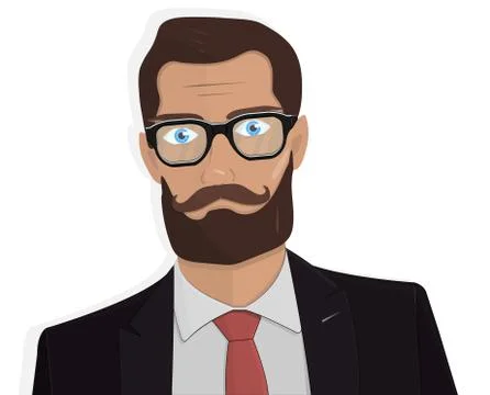 Businessman vector isolated on white background Stock Illustration