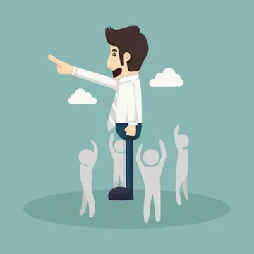 Businessman vision Stock Illustration