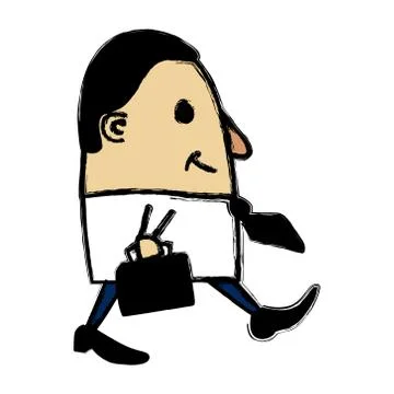Businessman walking Stock Illustration