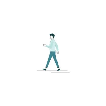 Businessman walking Stock Illustration