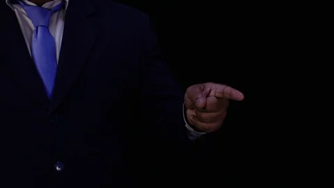 Businessman Wave Points Video stock 128163551