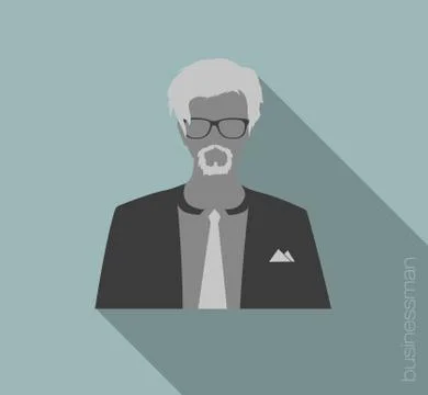 Businessman web icon Stock Illustration