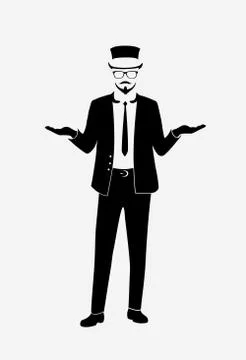 Businessman web icon Stock Illustration