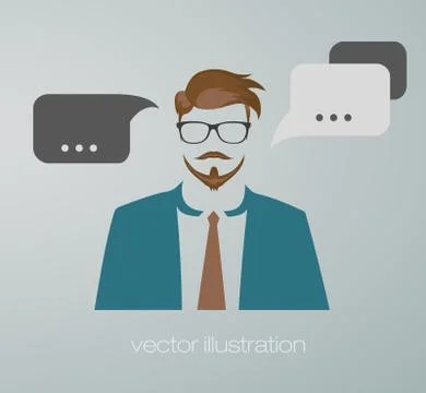 Businessman web icon Stock Illustration
