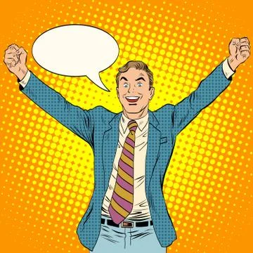 Businessman winner business concept Stock Illustration