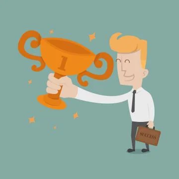 Businessman the winner , eps10 vector format Stock Illustration