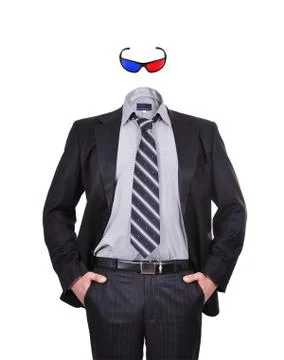 Businessman without a head Stock Illustration