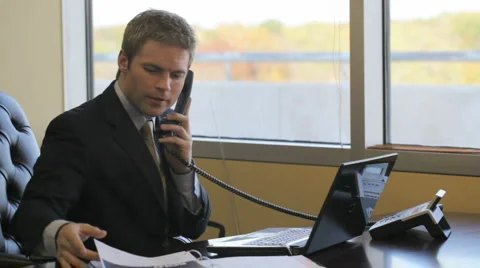 Businessman at work. Stock Footage 952600