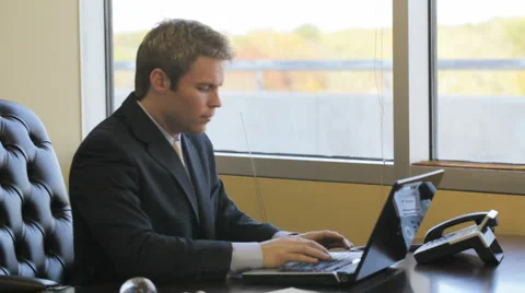 Businessman at work. Stock Footage 1024332