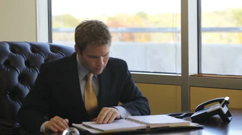 Businessman at work. Stock Footage 5191518