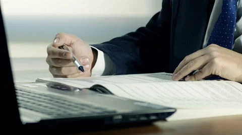 Businessman at work Stock Footage 46941365