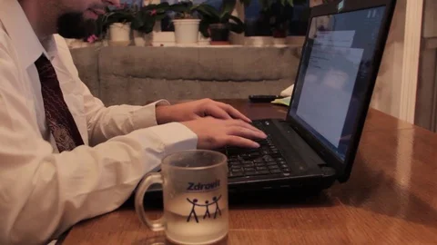 Businessman at work Stock Footage 90463172