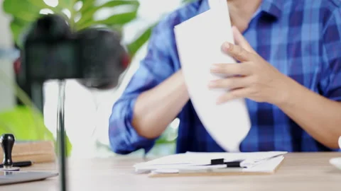 Businessman work form home Video stock 156043629