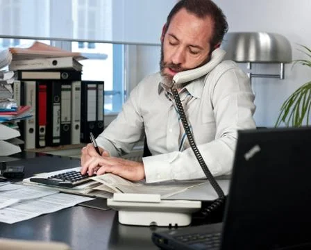 Businessman at work Stock Photos