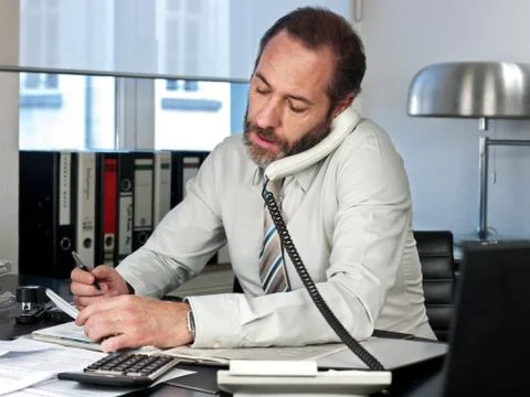 Businessman at work Stock Photos