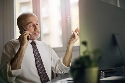 Businessman in work Stock Photos