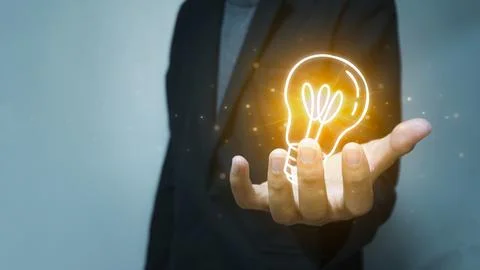 Businessman at work, strategy, information, knowledge, problem solving, cre.. Stock Photos
