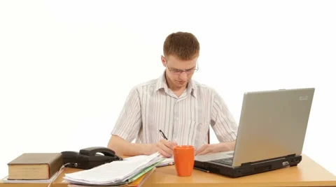 Businessman Working Video stock 52641257