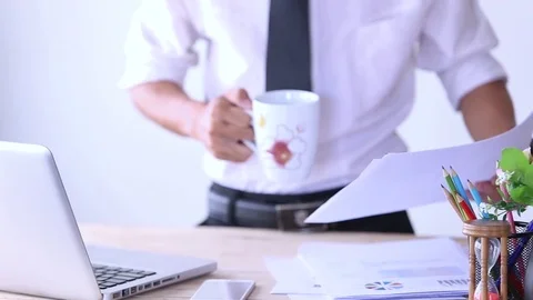 Businessman working Vídeo Stock 83199289