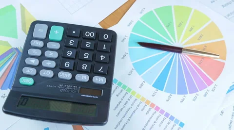 Businessman Working With Graph And Calculate Profit Stock-Footage 64058612