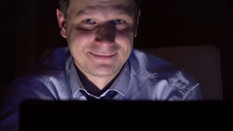 Businessman working on laptop Stock Footage 69764290