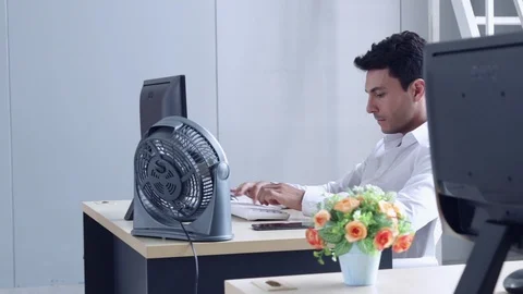 Businessman working at the office Stock Footage 107472960