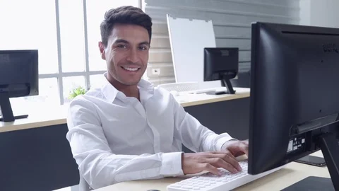Businessman working at the office. Stock Footage 107473013