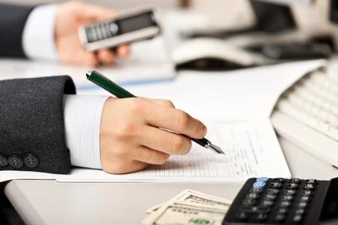 Businessman working Stock Photos