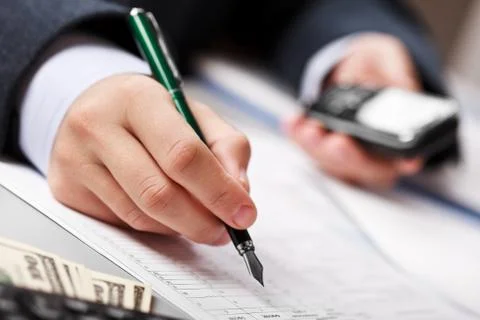 Businessman working Stock Photos