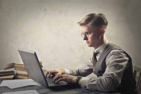 Businessman working Stock Photos